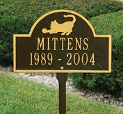 miniarch cat lawn marker